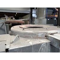Furnace BALZER, tiltable, for Alu with oil burner max 580 kg